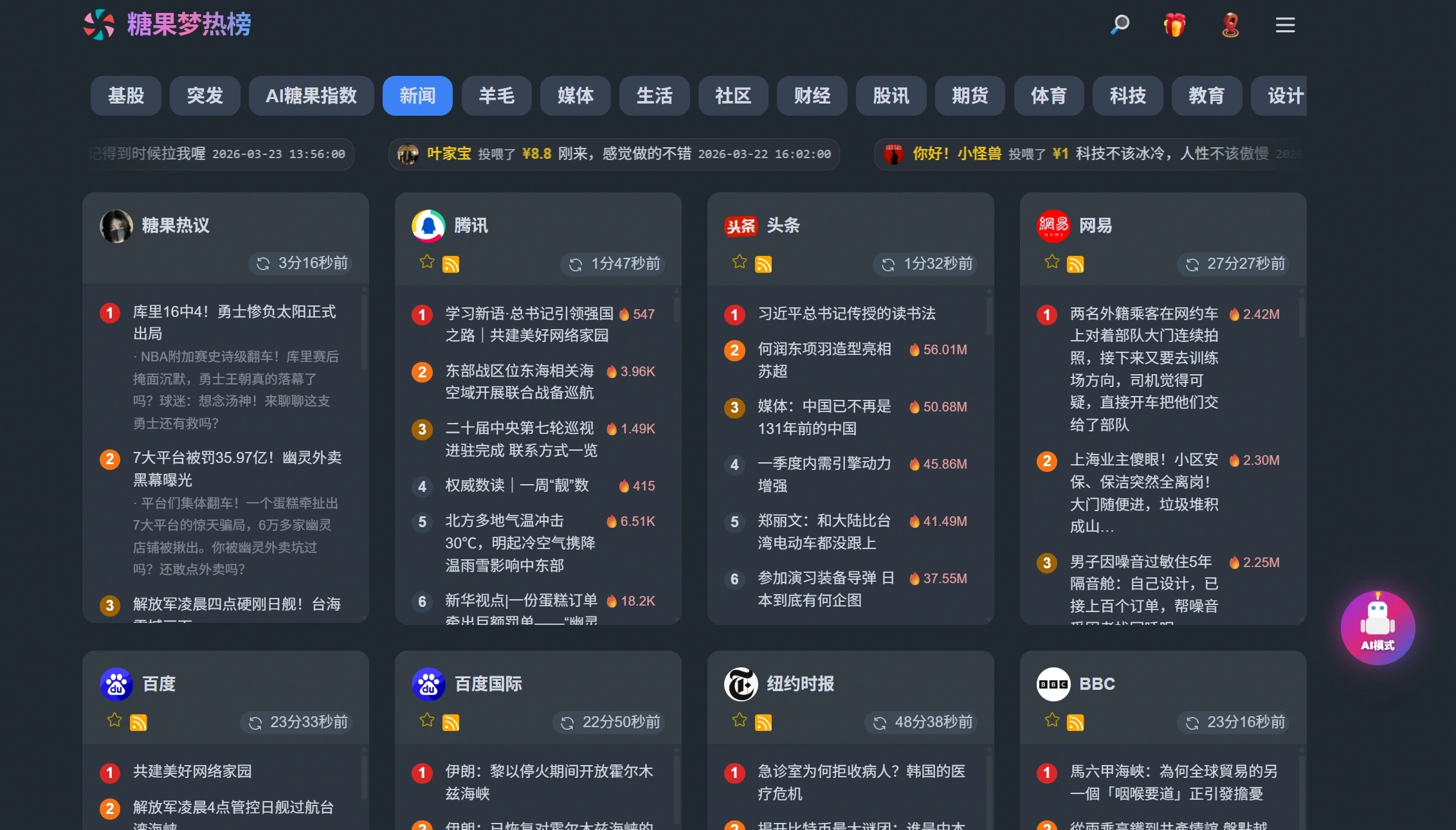 糖果梦热榜