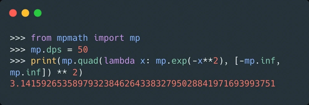mpmath:任意精度的 Python 数学计算库