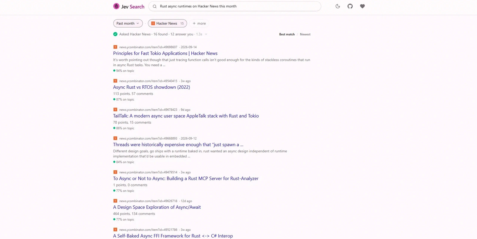 Jev Search